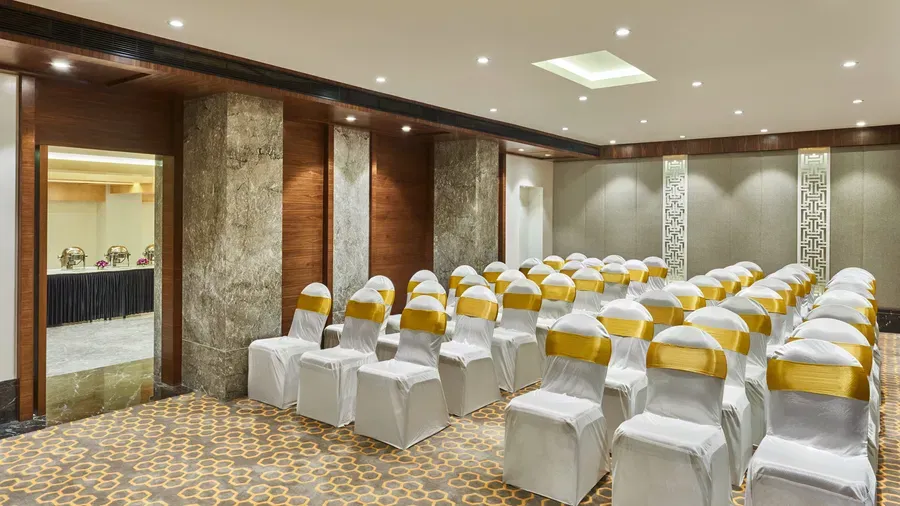 Hotel Bawa International Vile Parle event space setup for a corporate conference