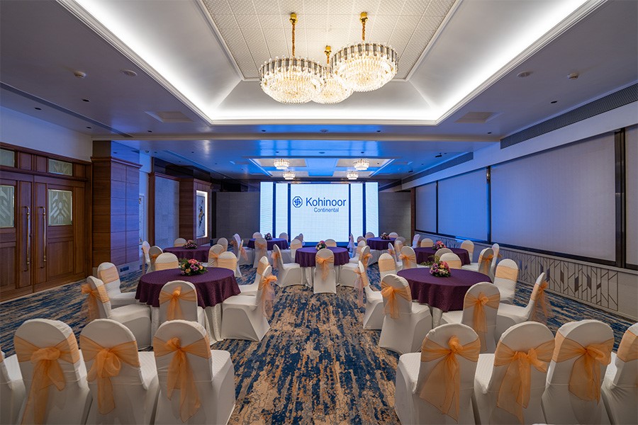 Kohinoor Continental Hotel event space setup for a corporate conference