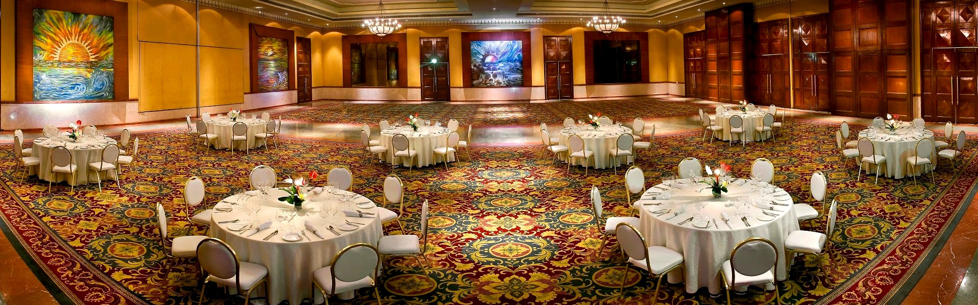 The LaLiT Mumbai Grand Ballroom setup for a corporate conference