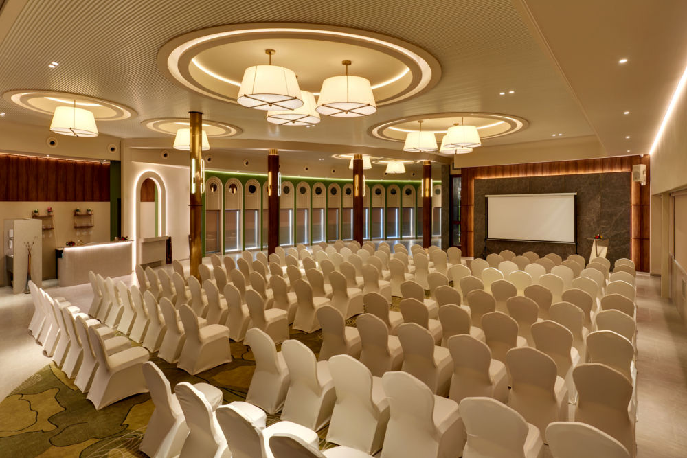 The Regale by Tunga Andheri East event space setup for a corporate conference